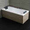 Hydromasážní vana AWT GE108-2E 190x90 s dřevěným panelem
