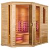 Infračervená sauna EXCLUSIVE SEVEN / červený cedr 210x140x200cm pro 4-5 osob Triple zářiče