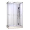 Parní sprchový box Plash White 140x90x219
