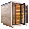 Venkovní sauna AWT THE CUBE X2 Hemlock 225x225 Cilindro 9kW